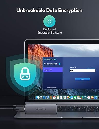 Miniatura 6 de VAVA SSD Pro externo portátil, disco duro de 512 GB con transferencia de datos de 540 MBS, flash NAND, interfaz USB 3.1 Gen 2, bloqueo ATA, unidad