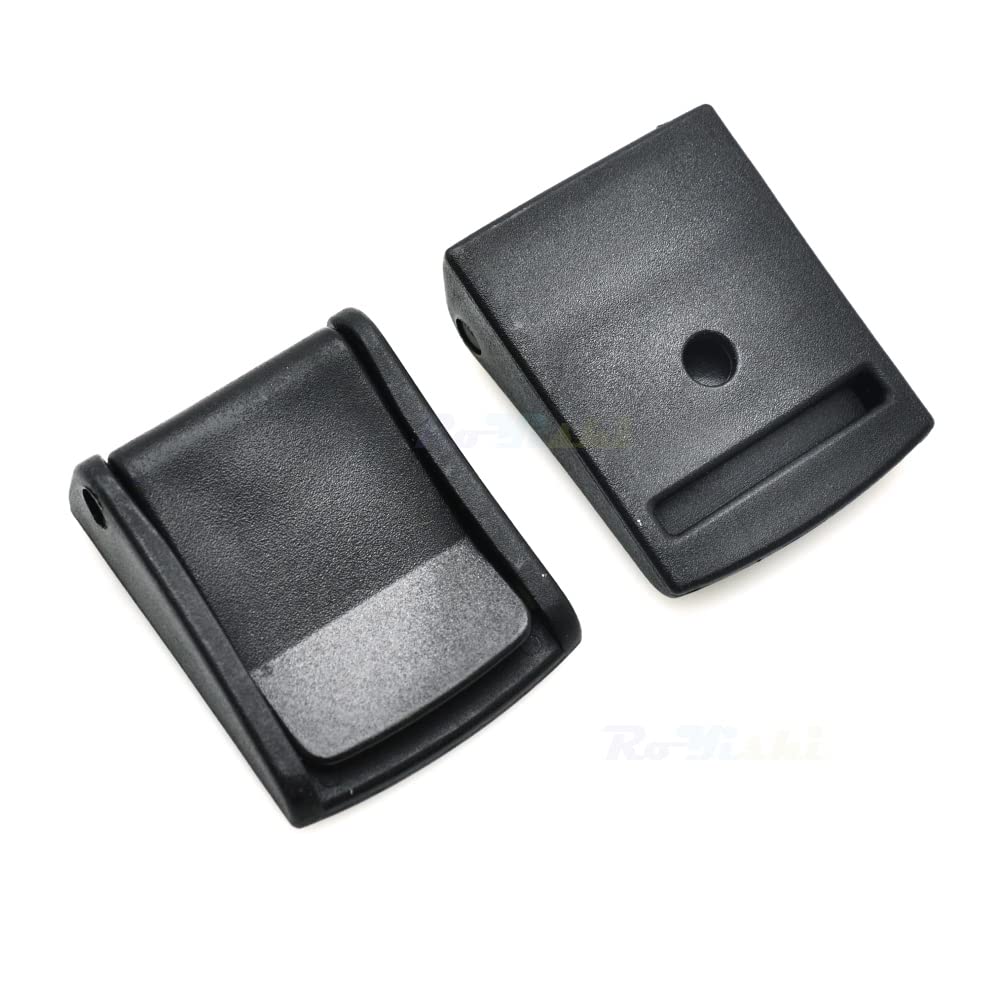 Nockenschnallen, schwarz, Knebelverschluss, Rucksackgurte, Gurtband, 50 mm, 50 Stück