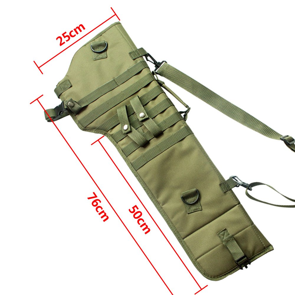 Fondina tattica per fucile da caccia con fondina lunga di protezione per pistola a tracolla zaino