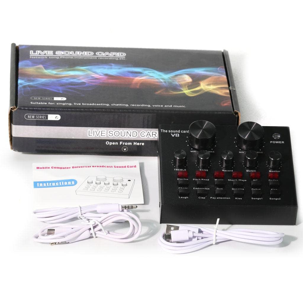 BNF® Portable Mobile Audio Mixer, Karaoke Sound Mixer Recording Sound