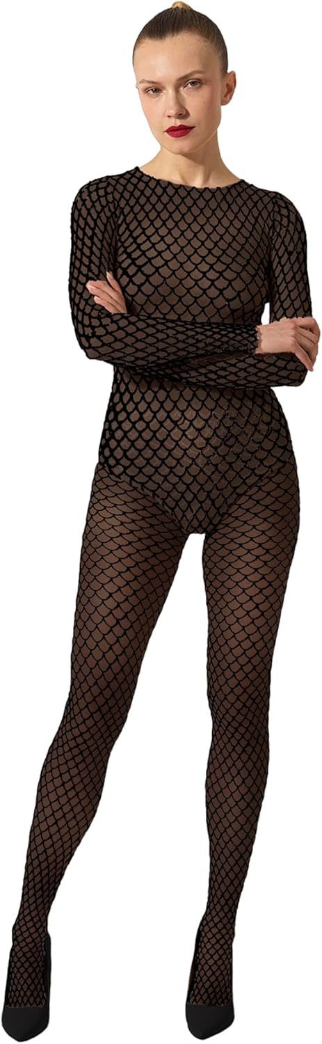 Wolford Velvet Net Illusion Tights For Women - Image 3