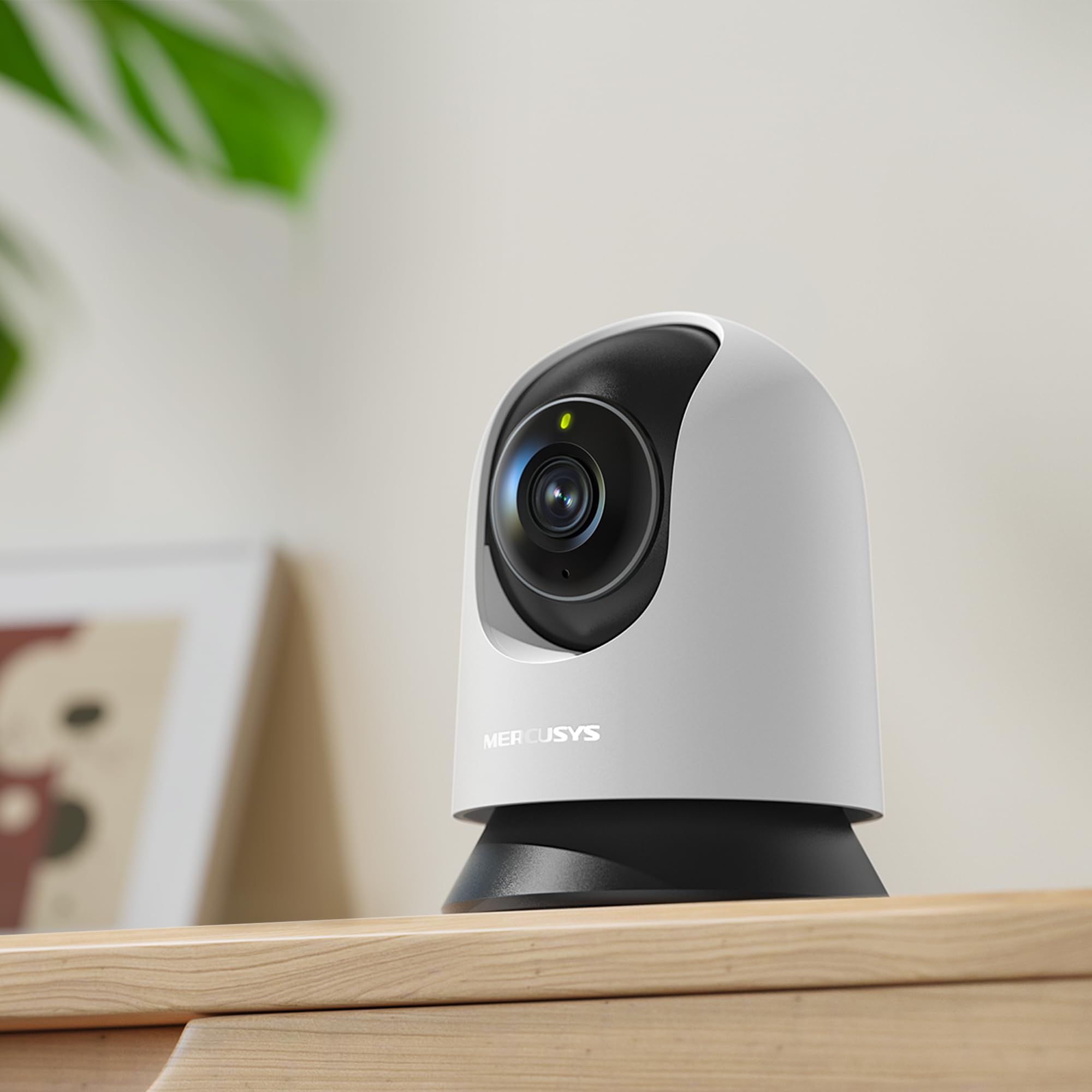 MERCUSYS MC210 2K 3MP kamera do monitoringu wewnątrz 360°, Wi-Fi 2,4 GHz, noktowizor, dwukierunkowe audio, rozpoznawanie AI, kompatybilna z Alexa, karta micro SD do 512 GB