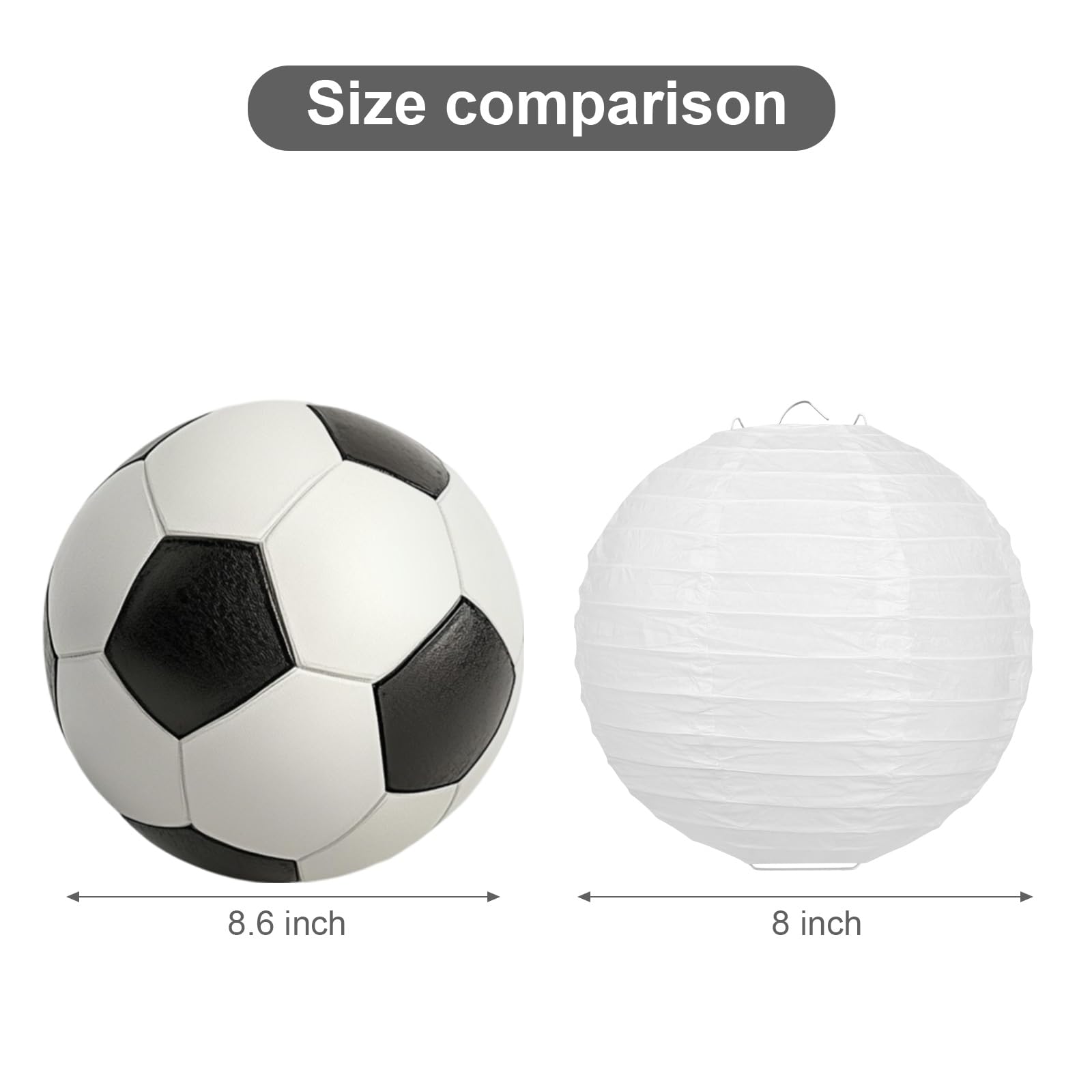 LIHAO 20PCS Multi-Color Hanging Paper Lanterns, Decorative Chinese Paper Lanterns Lamps with 20PCS Waterproof LED Lights for Home Decor, Parties and Weddings (8 inches)