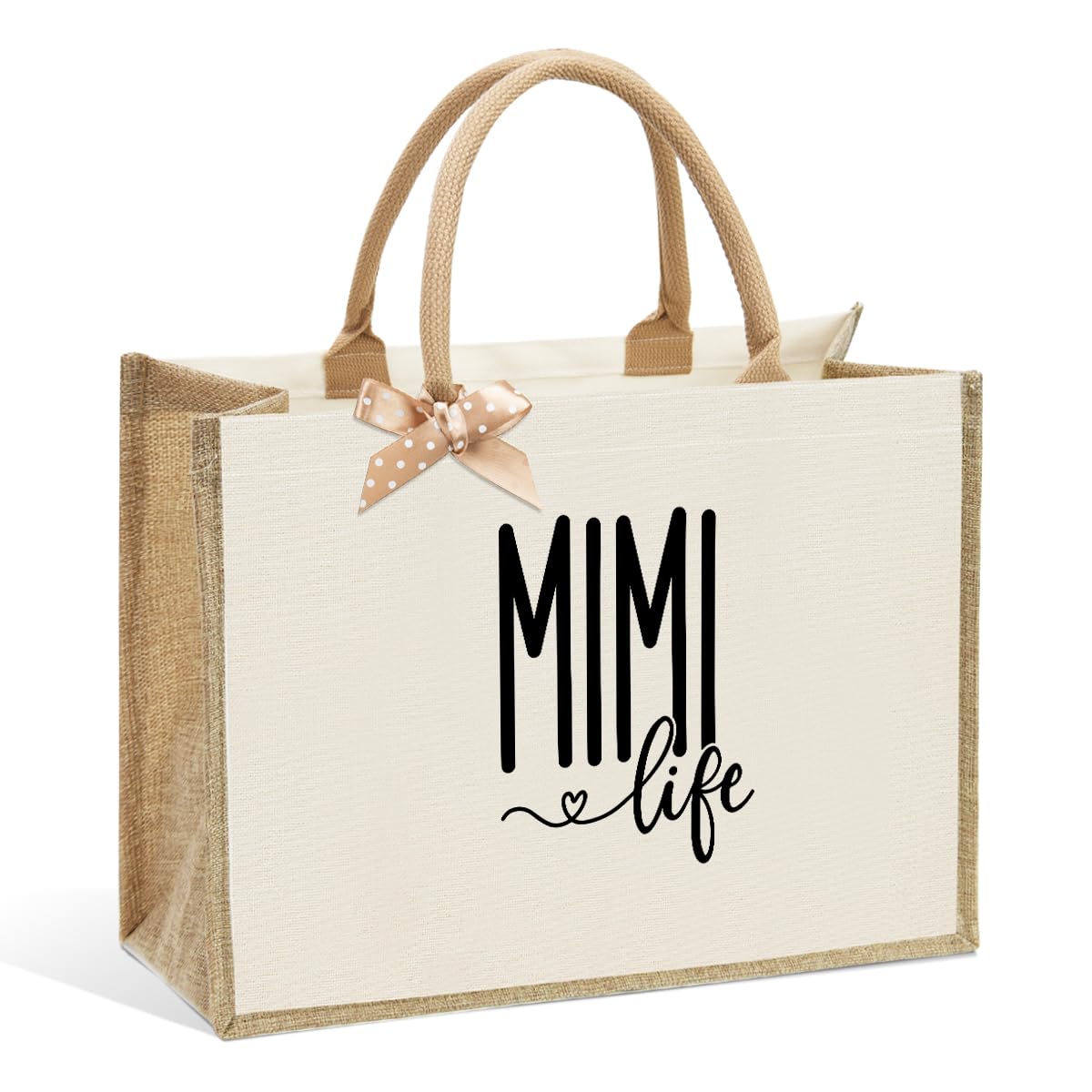 CHQIUCR Crap Bag Healthy Boss Best ball mom Nana Auntie Mimi Granny Mamaw Mama Gifts Burlap reusable grocery bags for Women