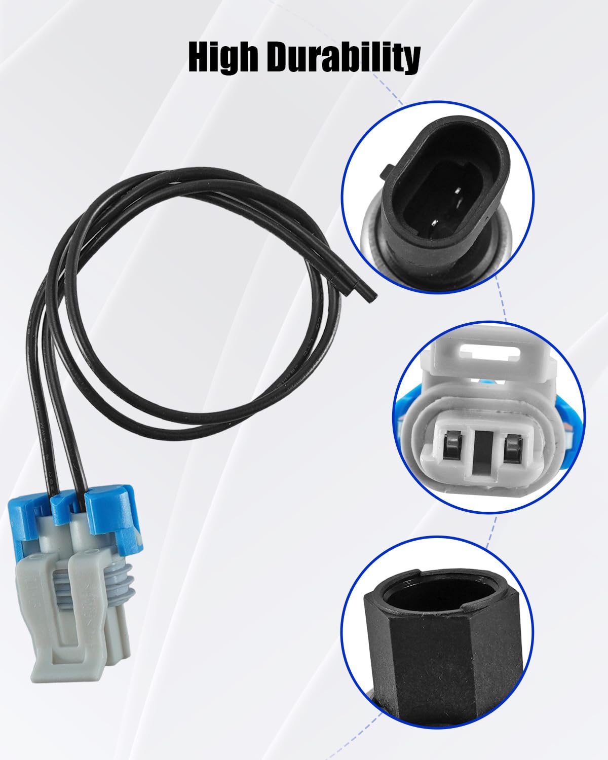 15035084 A/C Clutch Cycle Switch & Connector Fit for Chevy Silverado Tahoe Suburban Express & GMC Safari Savana Yukon Replace SW 10082C 01132749 1132749 15144494 31587917 52400312 52476843 89040362
