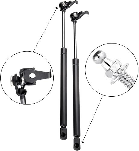 Vista 444 de SCITOO PM1017 - Soportes de elevación de 17.8 pulgadas para Hyundai Santa Fe 2007-2012 trasero izquierdo y derecho Liftgate Shock Struts 2pcs