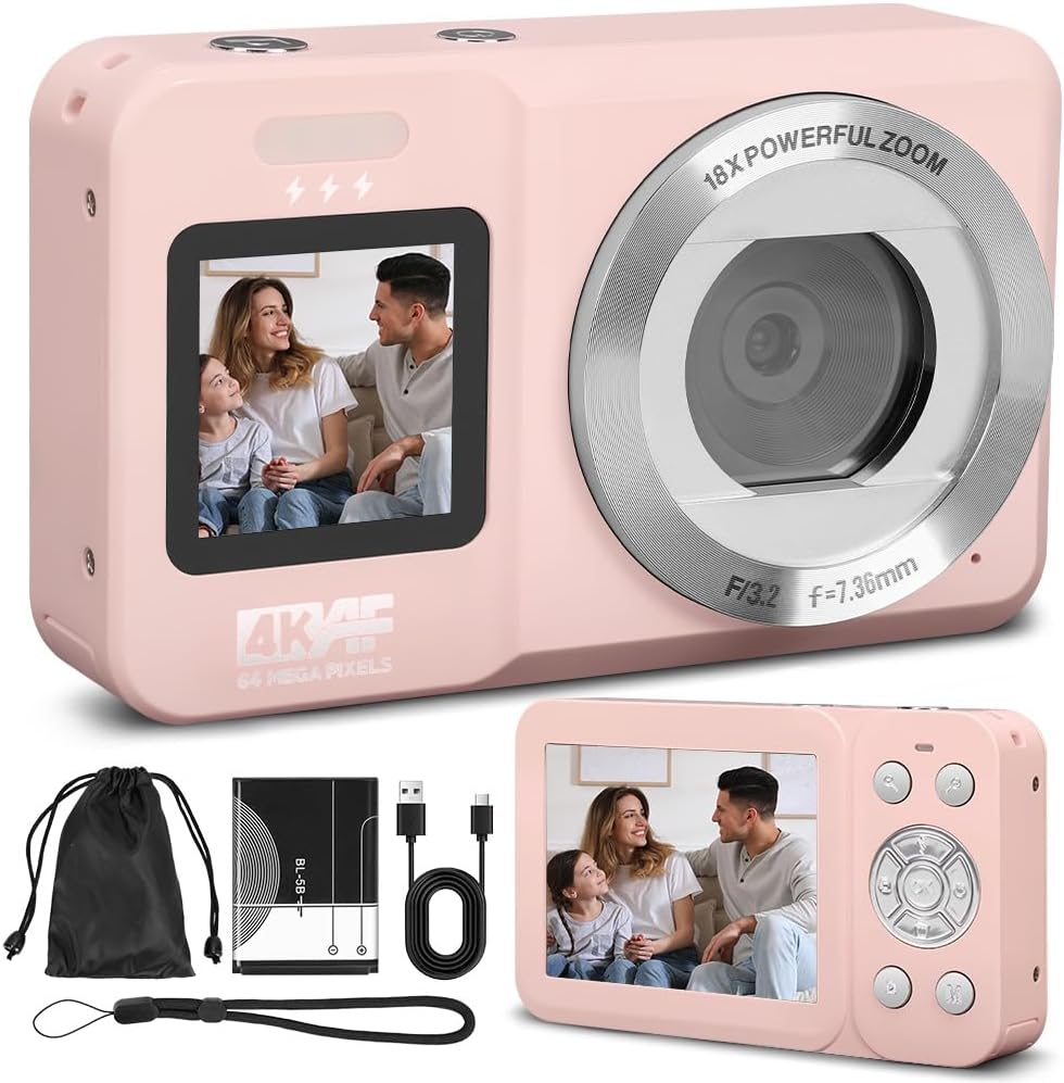<p><strong>Review da Câmera Digital 4K: Versatilidade e Qualidade em Rosa</strong></p> 1 61ECihYPnOL. AC SL1000