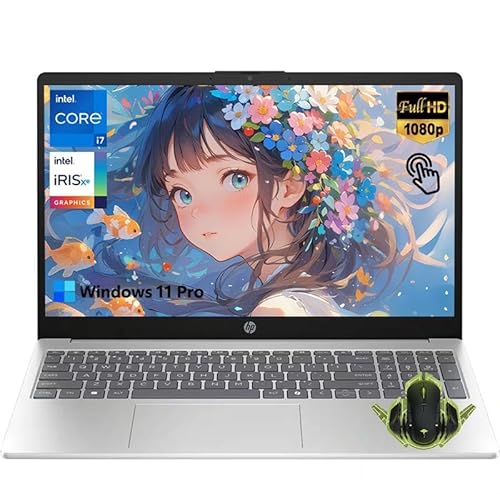 HP 15.6�C���`�^�b�`�X�N���[���r�W�l�X�m�[�g�p�\�R���BIntel 10-Core i7-1355U (�ő�5.0GHz)�A16GB RAM�A1tB SSD�AFHD IPS�^�b�`�X�N���[���A�v���C�x�[�g�E�F�u�J�����AIntel Iris Xe�AWiFi