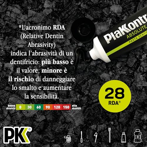 Plakkontrol Assoluto Weiß Zahnpasta Schwarz - 75 ml – Ansicht 3
