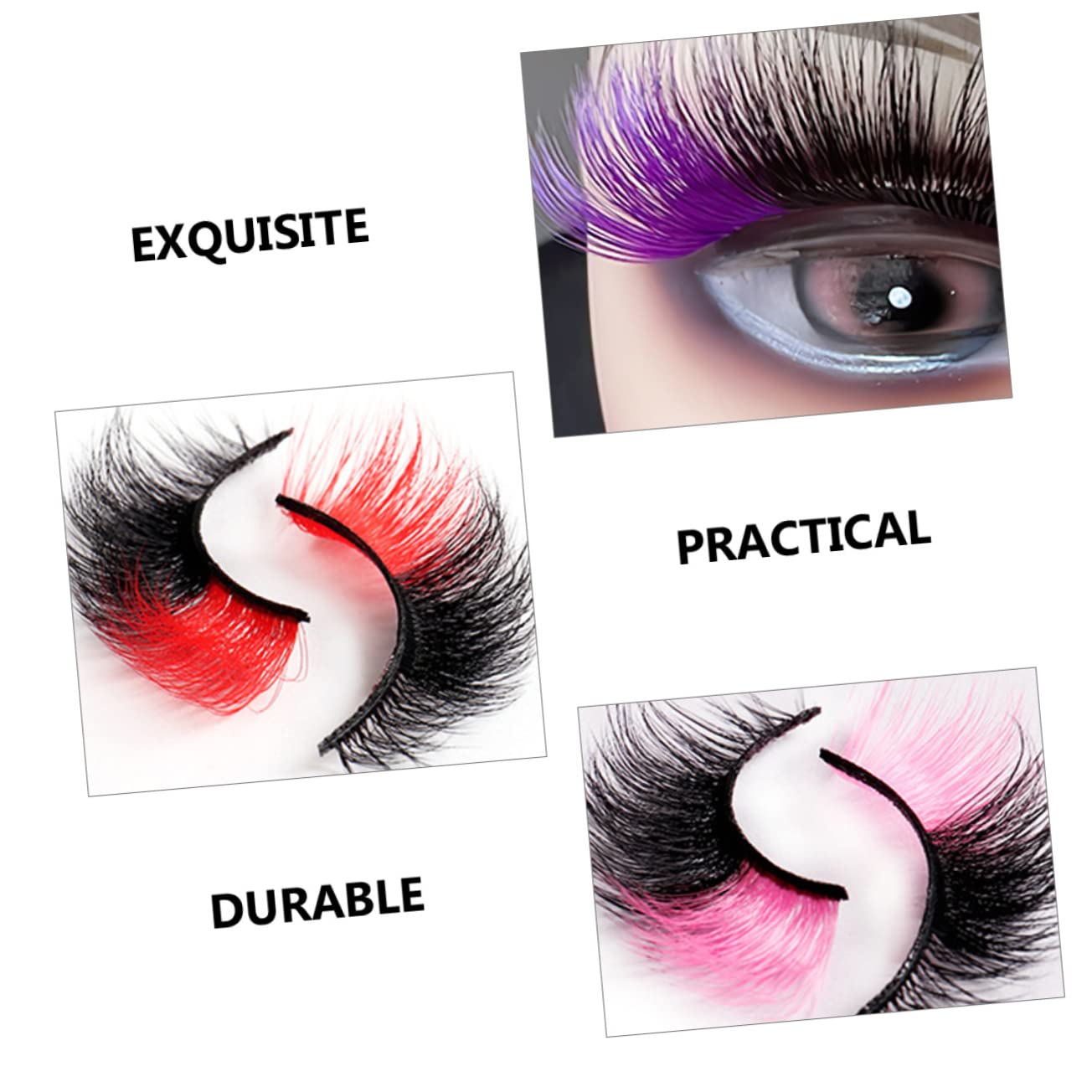 MAGICLULU 5 Sets Künstliche Wimpern Flauschige Wimpern Für Frauen Falsche Wimpern Für Die Tägliche Make-up-party 9 Paare * 5