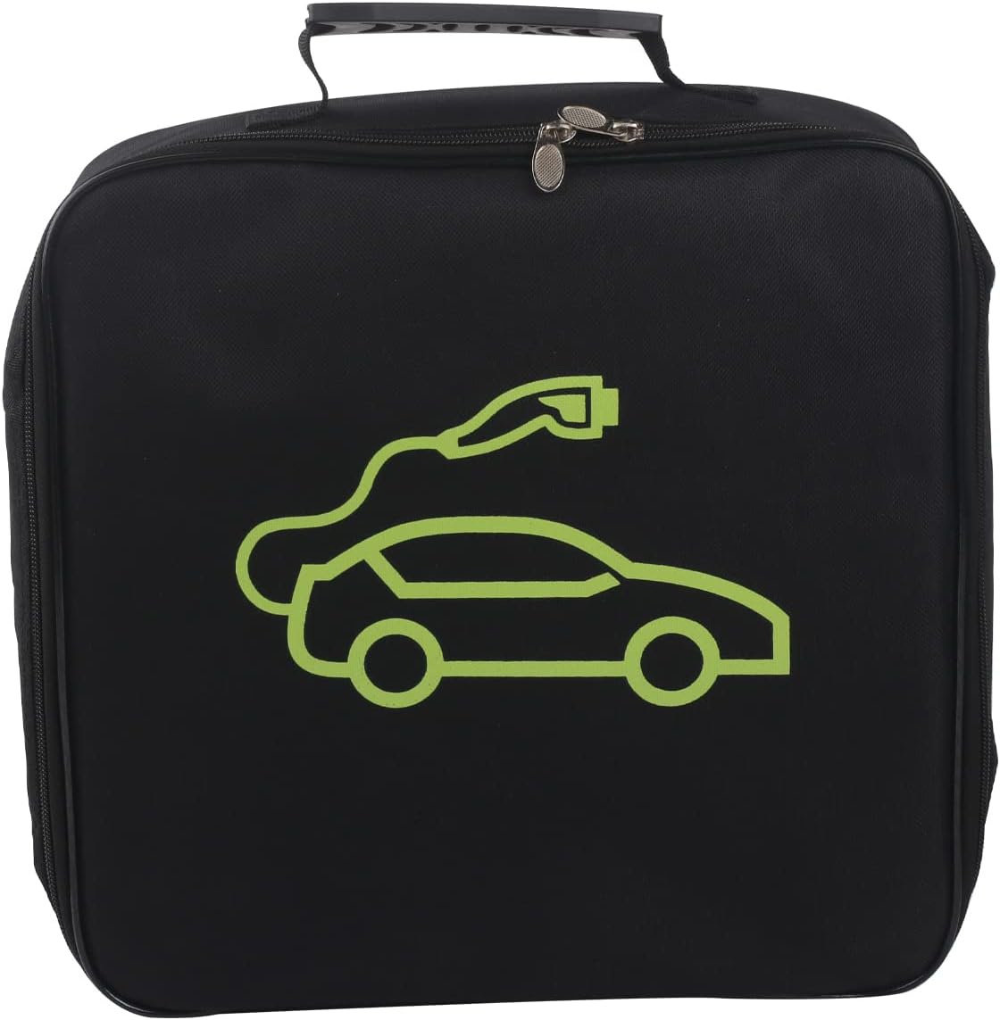 32cm Self-adhesive Car Hose Storage Bag With Carry Handle Zip EV Charging Cable Bag Camping Electric Hook Up Cable Tidy Reel Heavy Duty Cable Tidy Bag Car Charging Cable Storage Bag