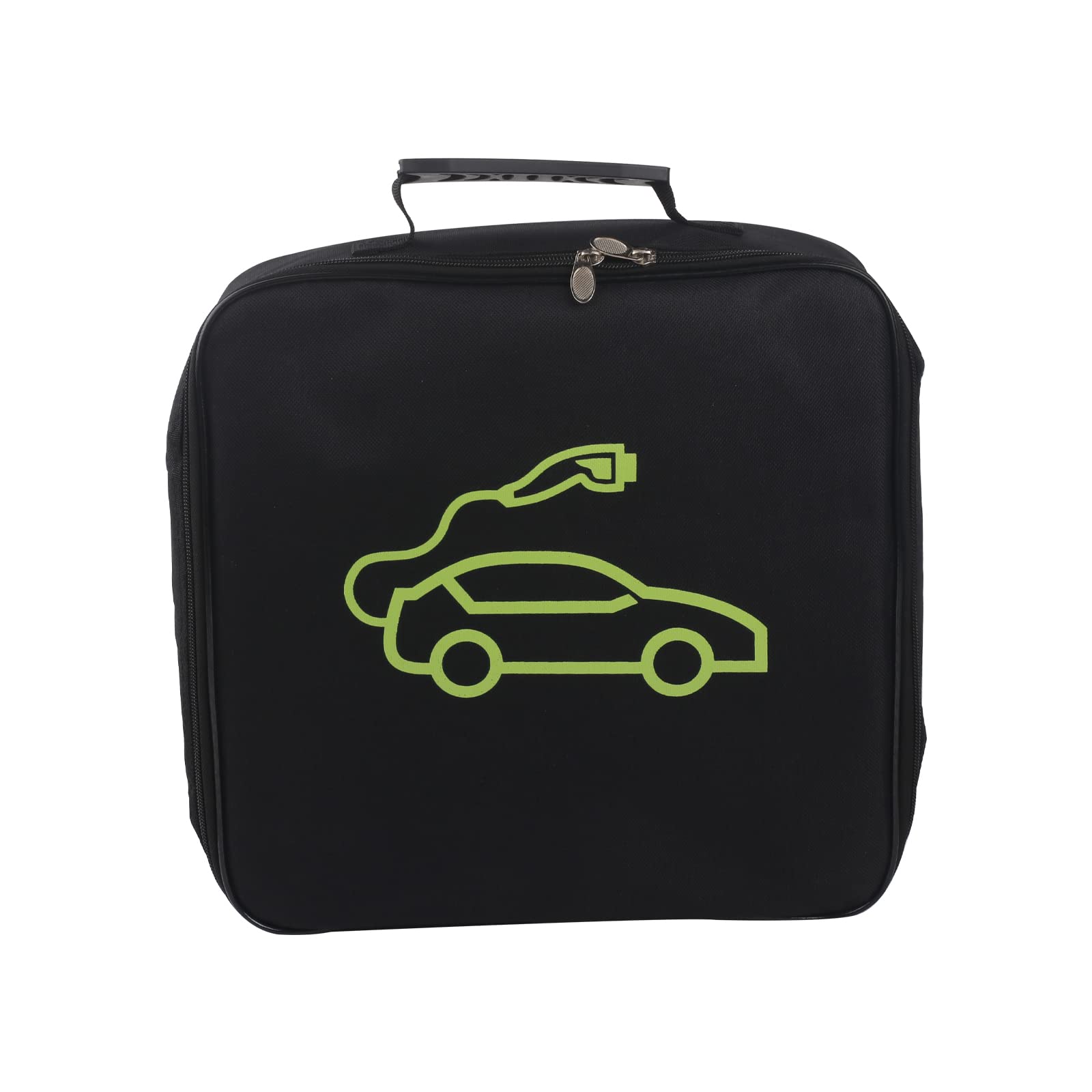 32cm Self-adhesive Car Hose Storage Bag With Carry Handle Zip EV Charging Cable Bag Camping Electric Hook Up Cable Tidy Reel Heavy Duty Cable Tidy Bag Car Charging Cable Storage Bag