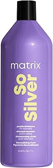 So Silver Purple Shampoo - Neutralizes Yellow Tones, Color Depositing, Brightening & Toning, For Color Treated, Blonde, Grey, White and Platinum Hair, Vegan