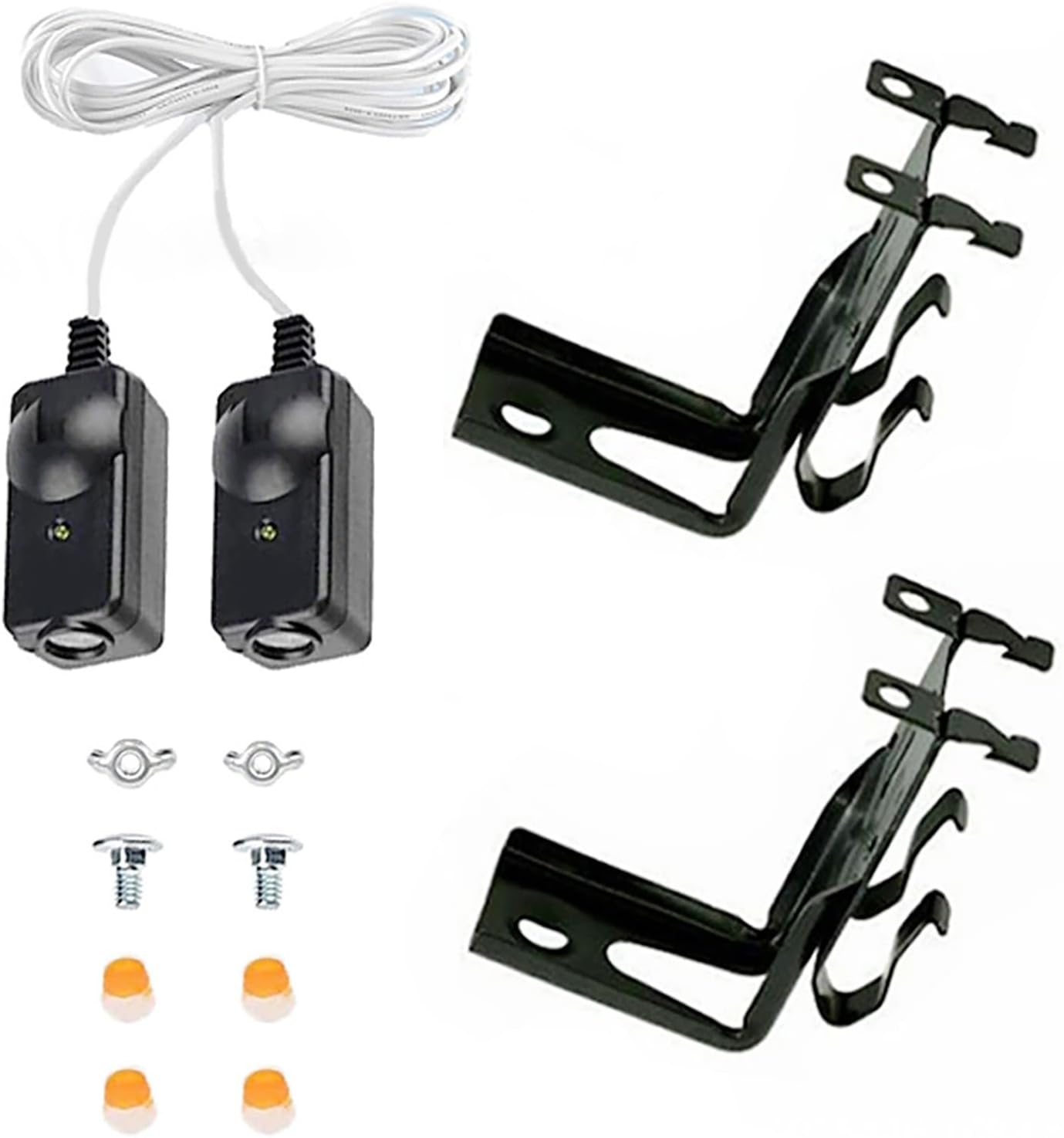 41A5034 Stainless Steel Tool Enhances Garage Door Beams Easy To Installion Sensors Set With Brackets For Outdoor