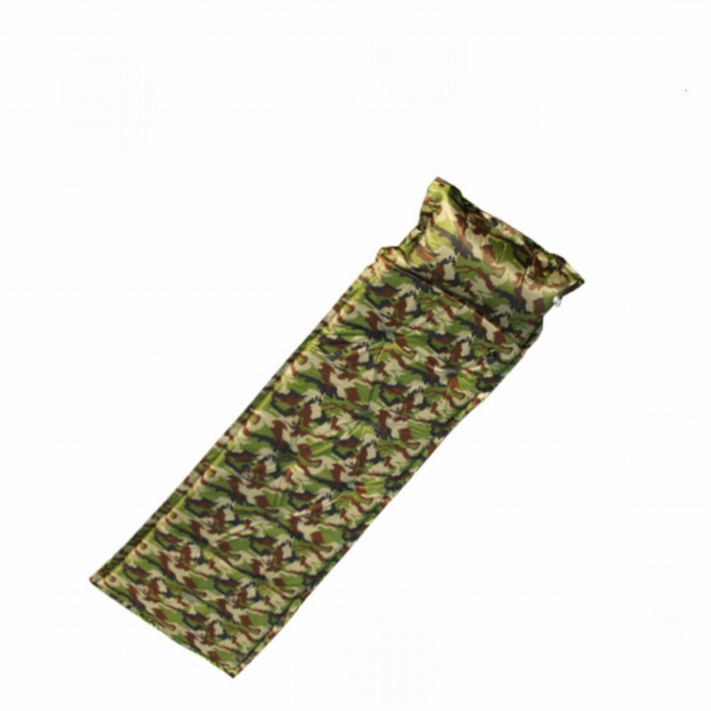 Amortiguador inflable automático GZZ de camuflaje en formato compacto de 57x180x2.5cm