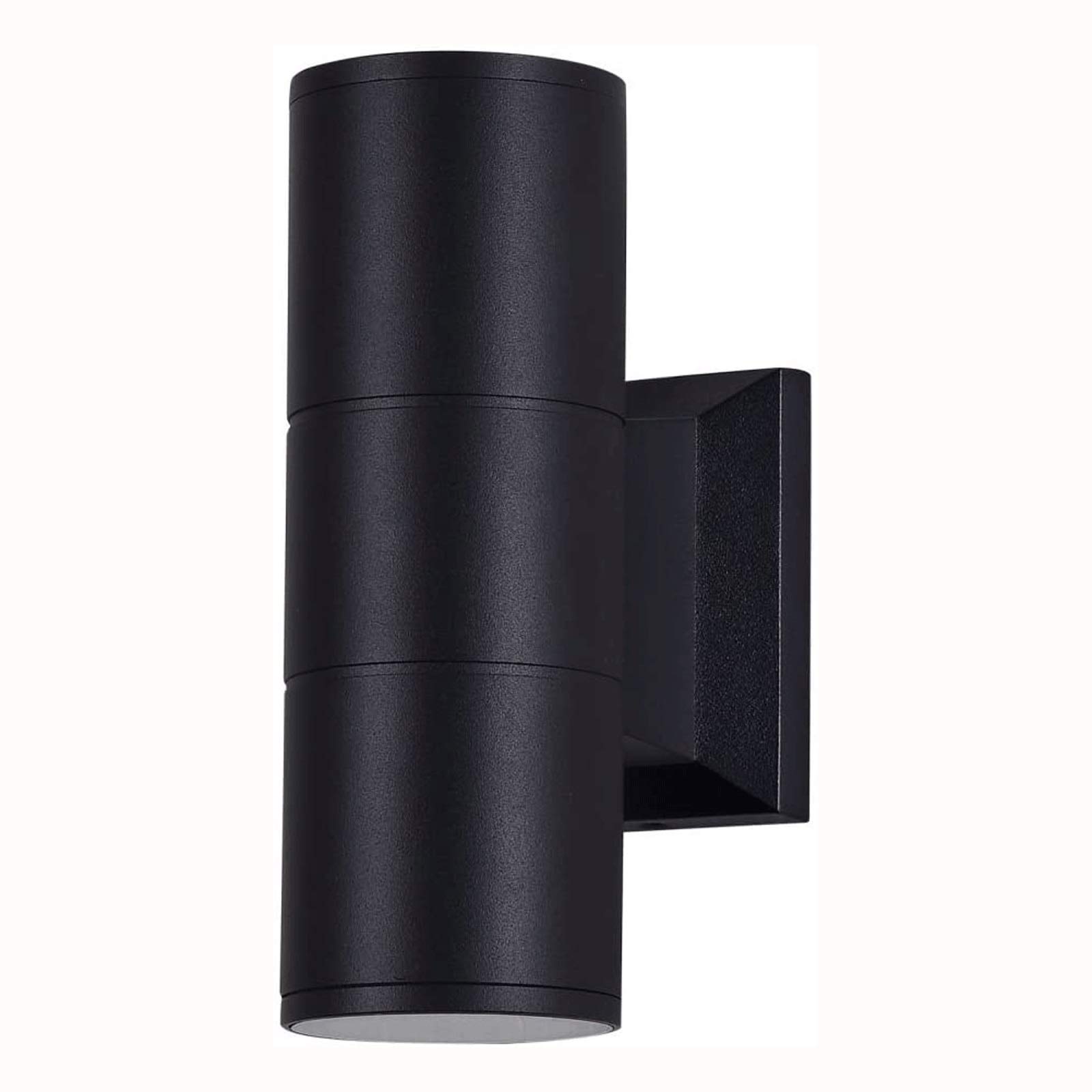 Applique murale moderne pour intérieur et extérieur, en aluminium noir, résistante à l'eau et à la poussière, compatible avec les couloirs, salles de bains, vérandas, chambres et couloirs.