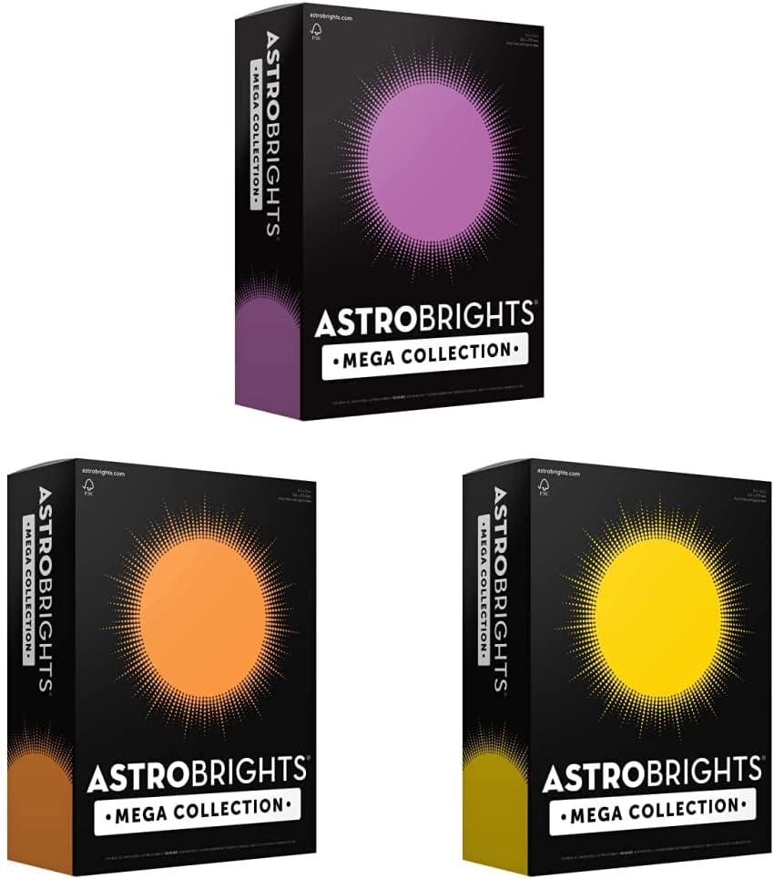 Astrobrights Mega Collection, Colored Cardstock & Astrobrights Mega Collection, Colored Cardstock & Astrobrights Mega Collection, Colored Cardstock