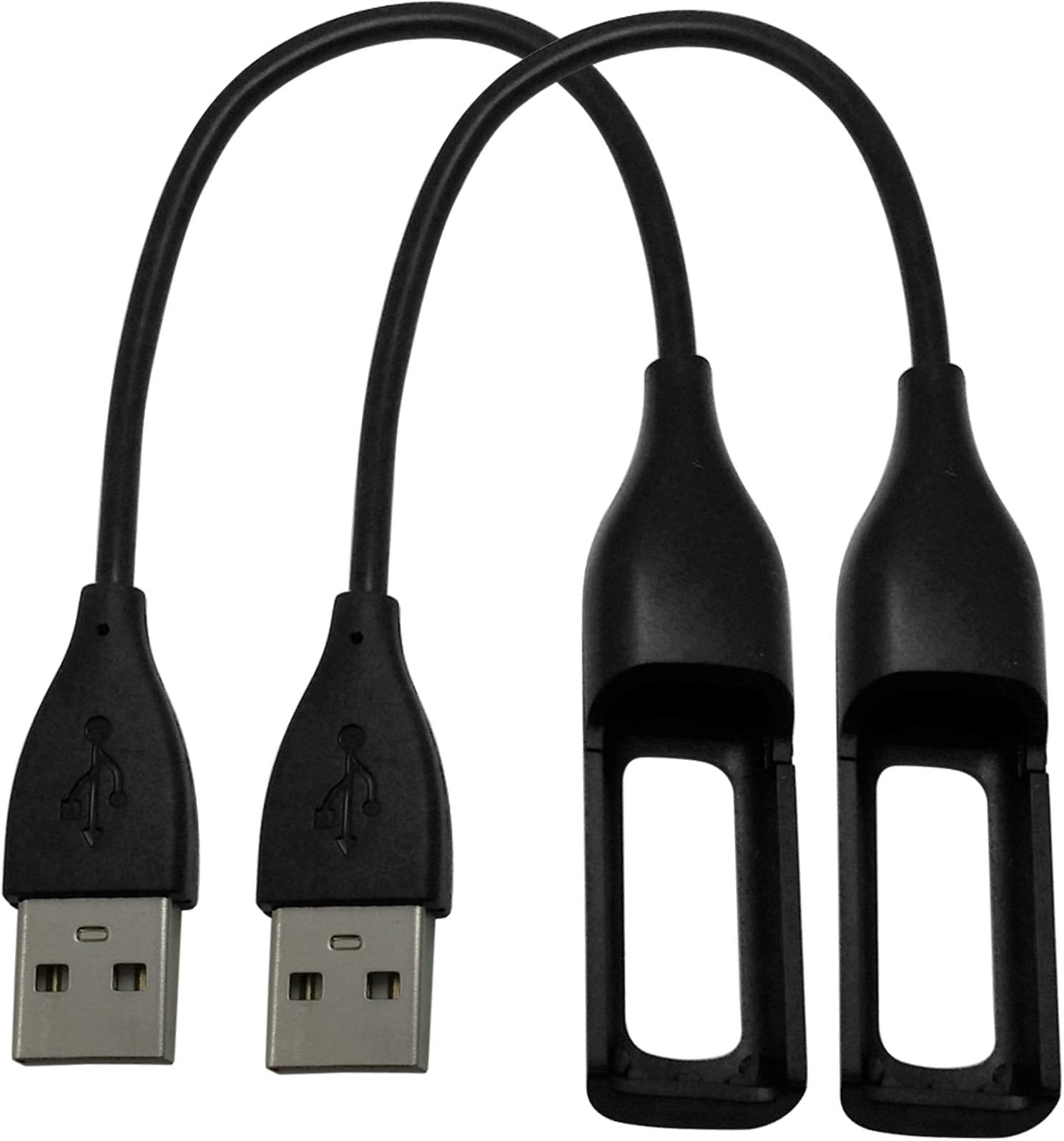 Fitbit Flex Charger, KingAcc Replacement USB Charging Cable Cord Charger Cradle Dock Adapter for Fitbit Flex, Fitbit Flex 1, Heart Rate Fitness Wristband Smart Watch (0.66Foot, 2-Pack)