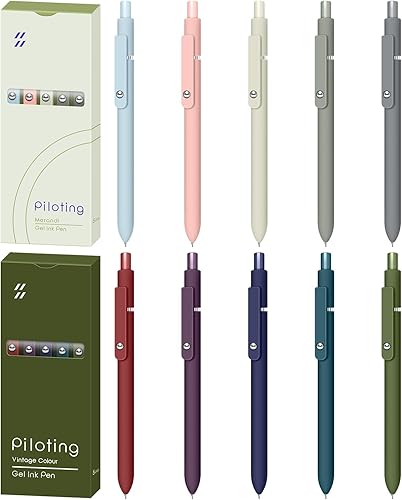 Uwbettry Bolígrafos negros de tinta de gel de punta fina y escritura suave, juego de bolígrafos de secado rápido para diario, tomar notas, bolígrafo