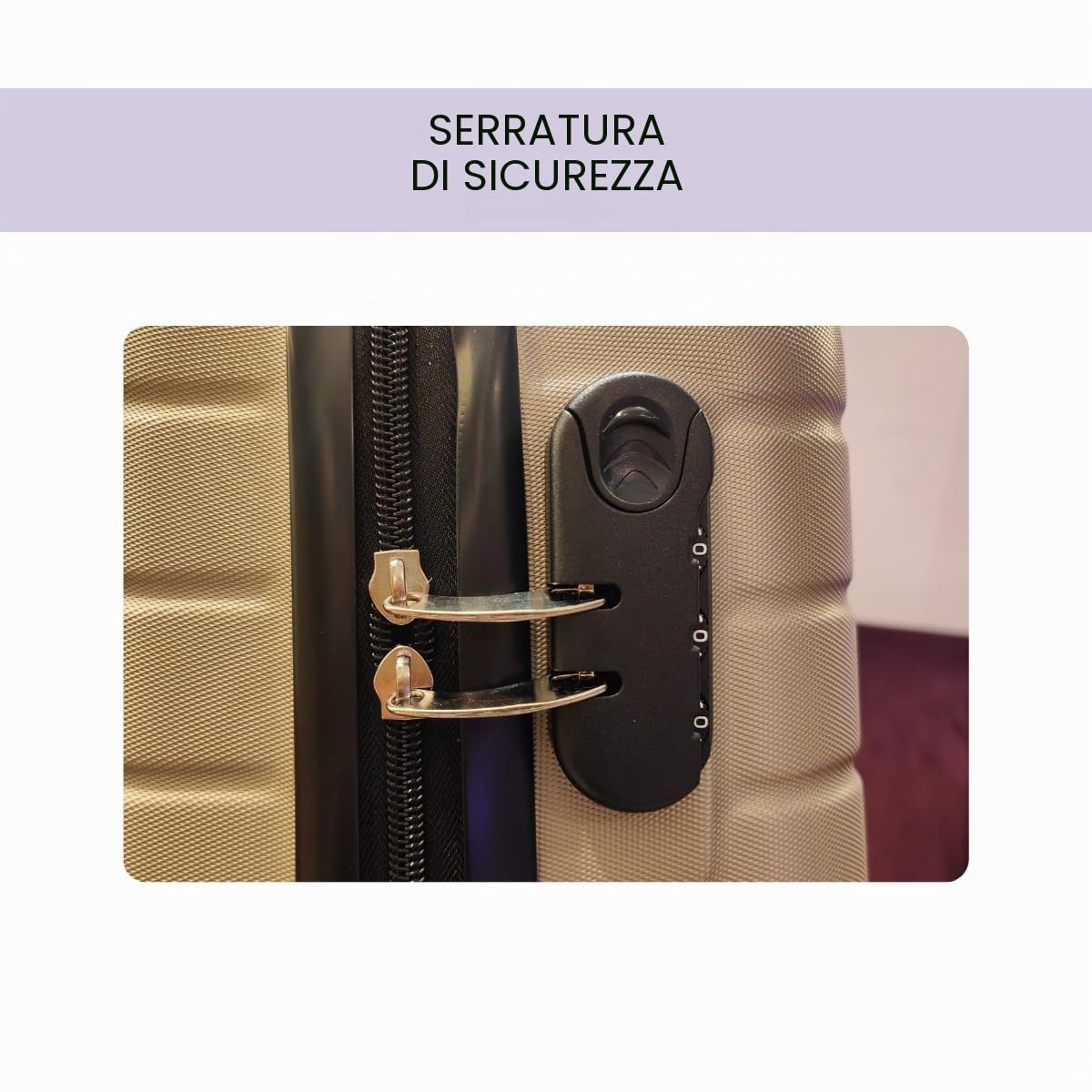 LBF EASY TRIP Bagaglio a Mano Ryanair 40x30x20 cm Ruote Removibili (Rosa Champagne)