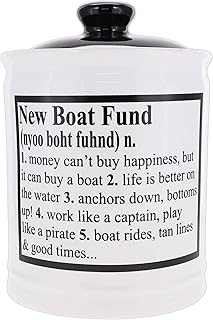 Cottage Creek Jars Dad Gifts, New Boat Fund Piggy Bank, Boat Candy Jar, Boat Gifts, Boating Gifts, Gifts for Men, Boyfriend, Grandpa
