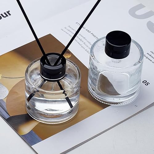 Miniatura 5 de 2 botellas difusoras de vidrio de 1.7 fl oz/1.7 onzas, difusores de aroma, jarrón, accesorios de fragancia, uso para bricolaje, juego de difusor de