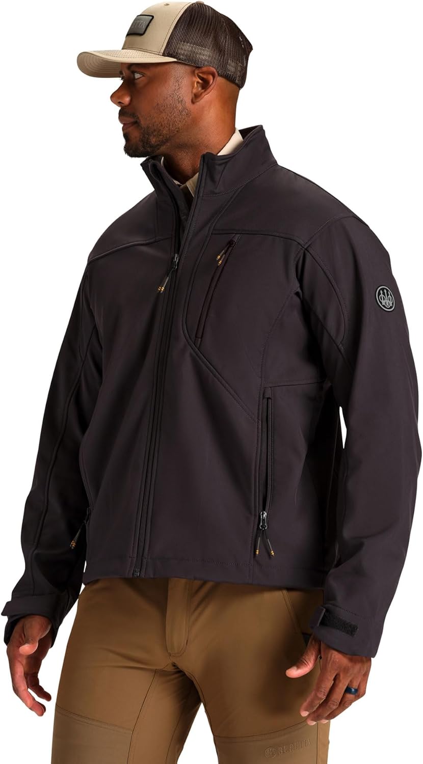 Beretta Men's Daybreak Softshell Outdoor Hiking & Upland Hunting Lightweight Water-Repellent Breathable Mesh Lined Jacket - Image 5
