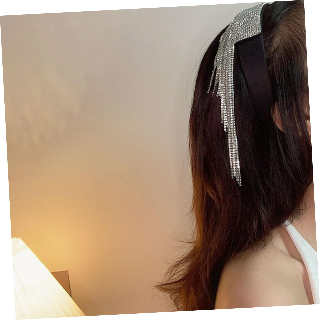 FRCOLOR 3stücke Sparkly Rhinestone Haarband Mit Eleganten Fransen Stilvolles Damen-haaraccessoire Für Besondere Anlässe Und Leicht Und