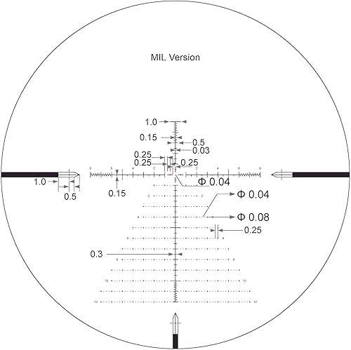 Miniatura 8 de Arken Óptica EPL4 FFP VHR Retícula iluminada con cero parada 1.181 in tubo ligero rifle alcance para caza