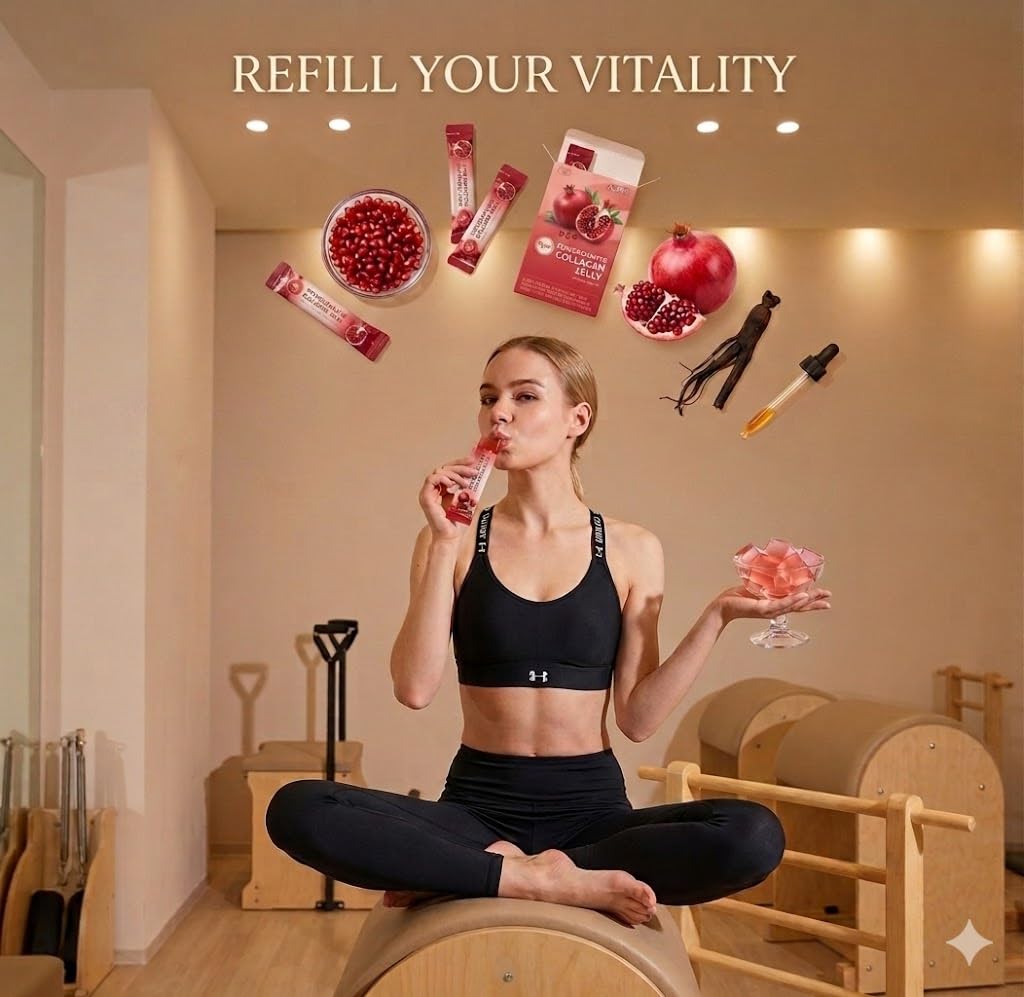 HAMCHOROKRg+ Anti-Aging Korean-Beauty Pomegranate Collagen Jelly 20g x60 Stick/ + Ginseng Concentrate + Vitamin C&E for Immune Support, Skin, Hair, Nail & Joint(60) — Amazon image 6