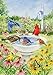 Produktbild Toland Home Garden Birdy Dippin 28 x 40 Inch Decorative Spring Summer Bird Bath Flower House Flag