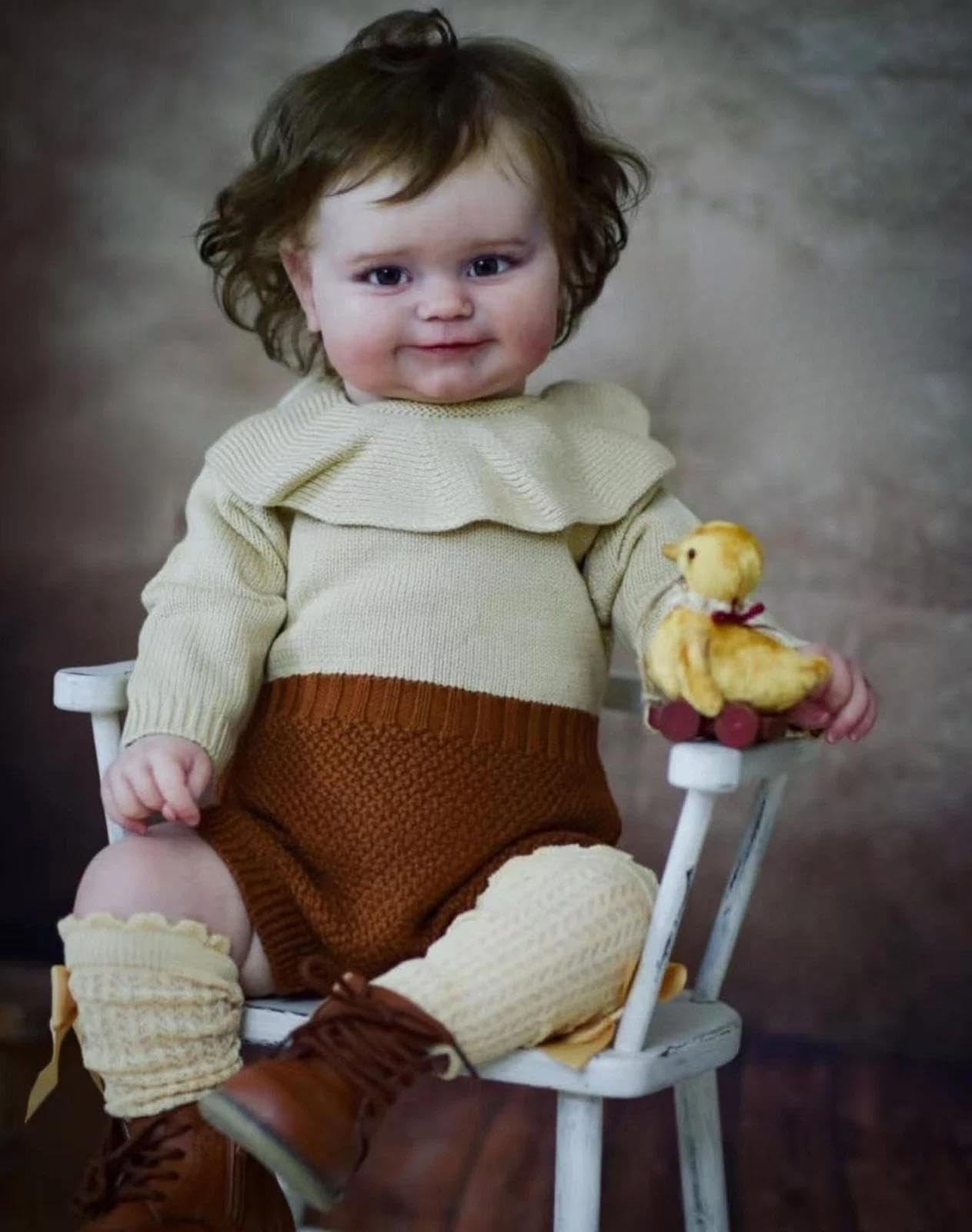 RXDOLL Bambole realistiche in silicone per tutto il corpo in vinile 50,8 cm Dolce sorriso Reborn Bambole realistiche Neonati Bambole realistiche Reborn Bambole con accessori giocattolo