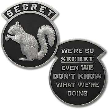 USAF Secret Squirrel We're So Secret Challenge Coin