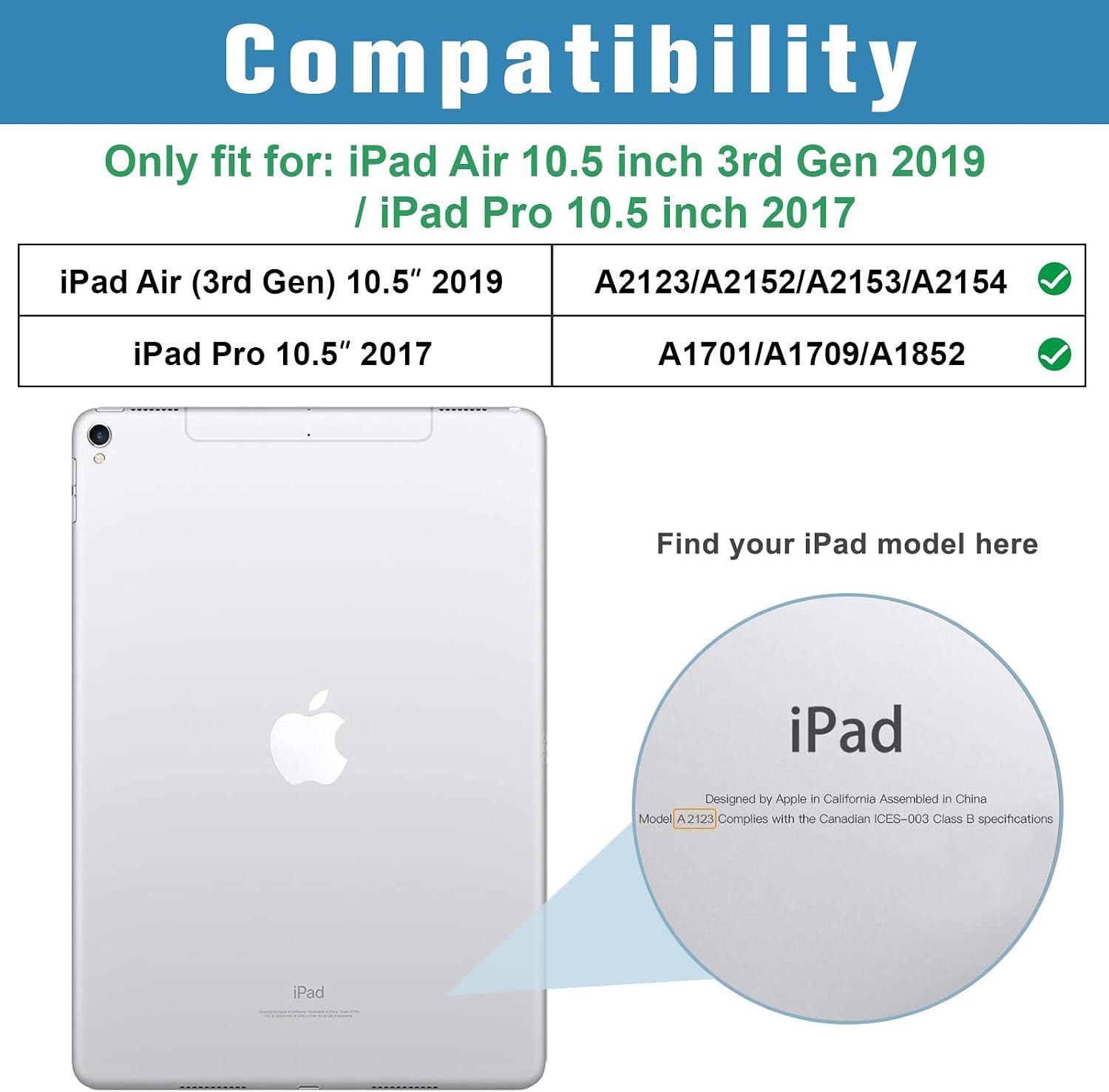 ProCase Smart Case for iPad Air 3 10.5" 2019 / iPad Pro 10.5" 2017 image 2