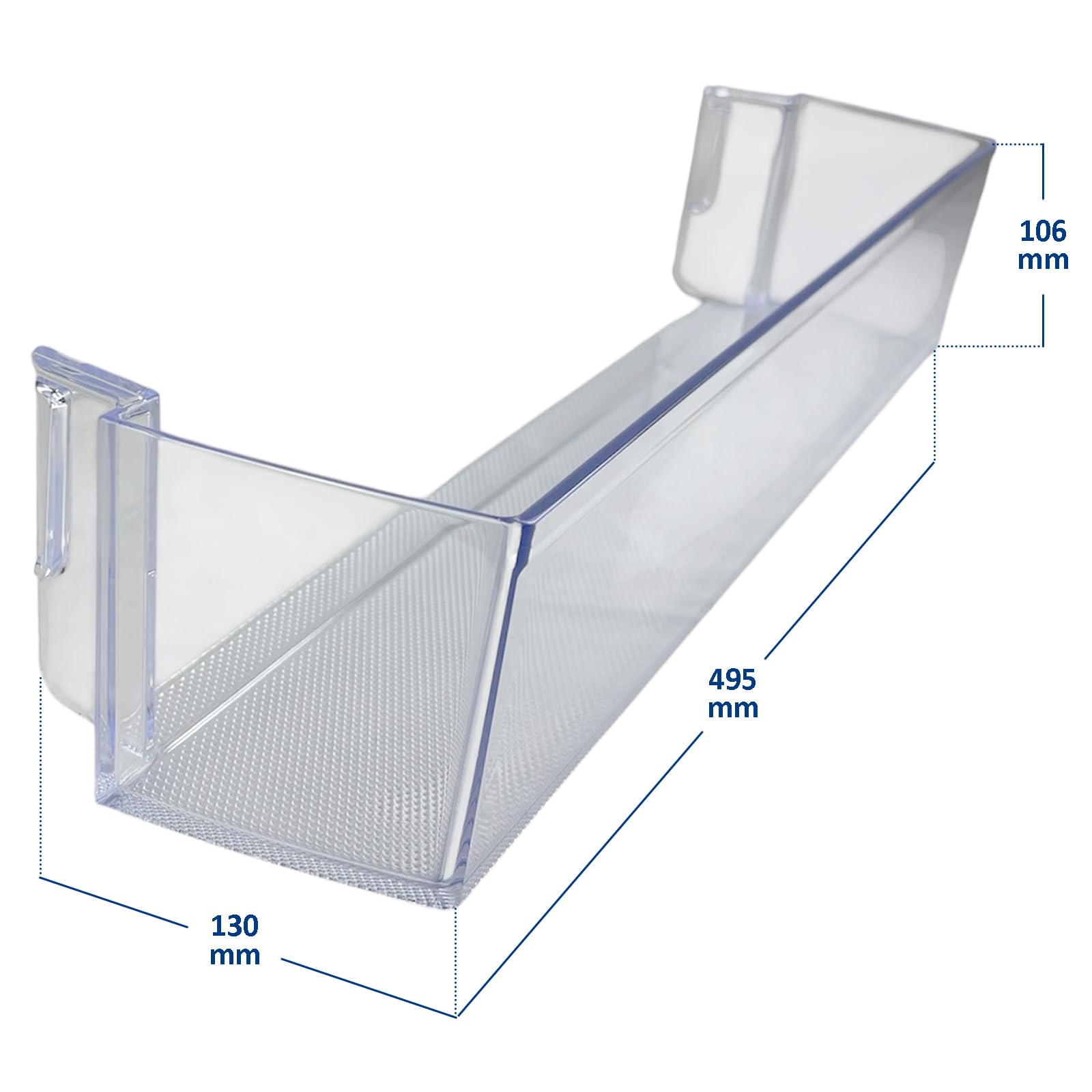 eRicambi® Balconcino Portabottiglie Frigorifero Compatibile con Samsung RB31FEJNCSA RB37J5000SA – DA63-07345A 495x130x106 mm