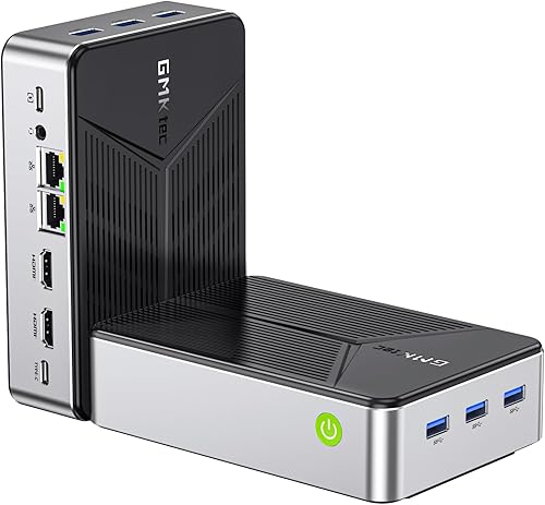 Miniatura 25 de GMKtec Mini PC Intel N150 (Turbo 3.6GHz) 12GB DDR5 256GB SSD Dual LAN, Mini computadora de escritorio 4K Triple Display, WiFi6, BT5.2, eficiencia