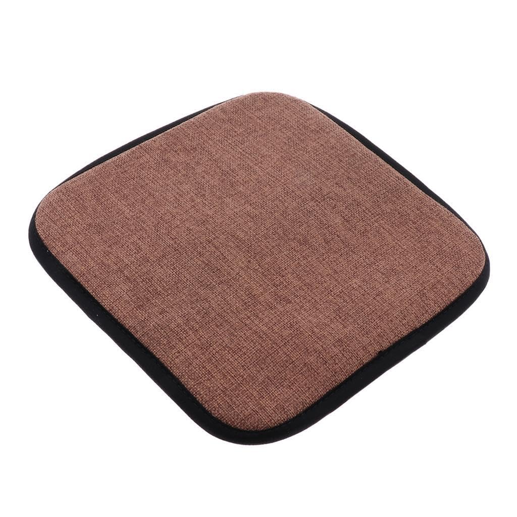 mophrati Office Chair Cushion And Round Chair Cushion Classic Cotton Dining Pads Featuring Non Skid Backing Everyday Square Dining Seat Pad, Square 45cm