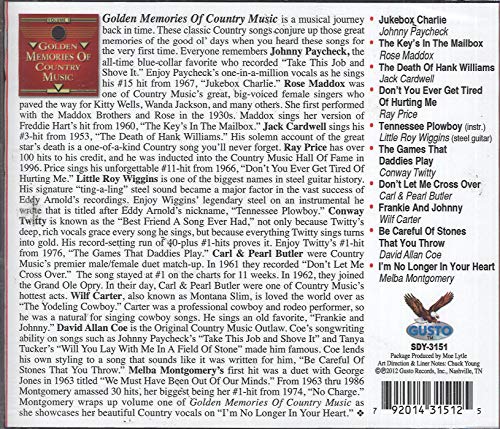 Golden Memories Of Country Music, Vol. 1 image 4