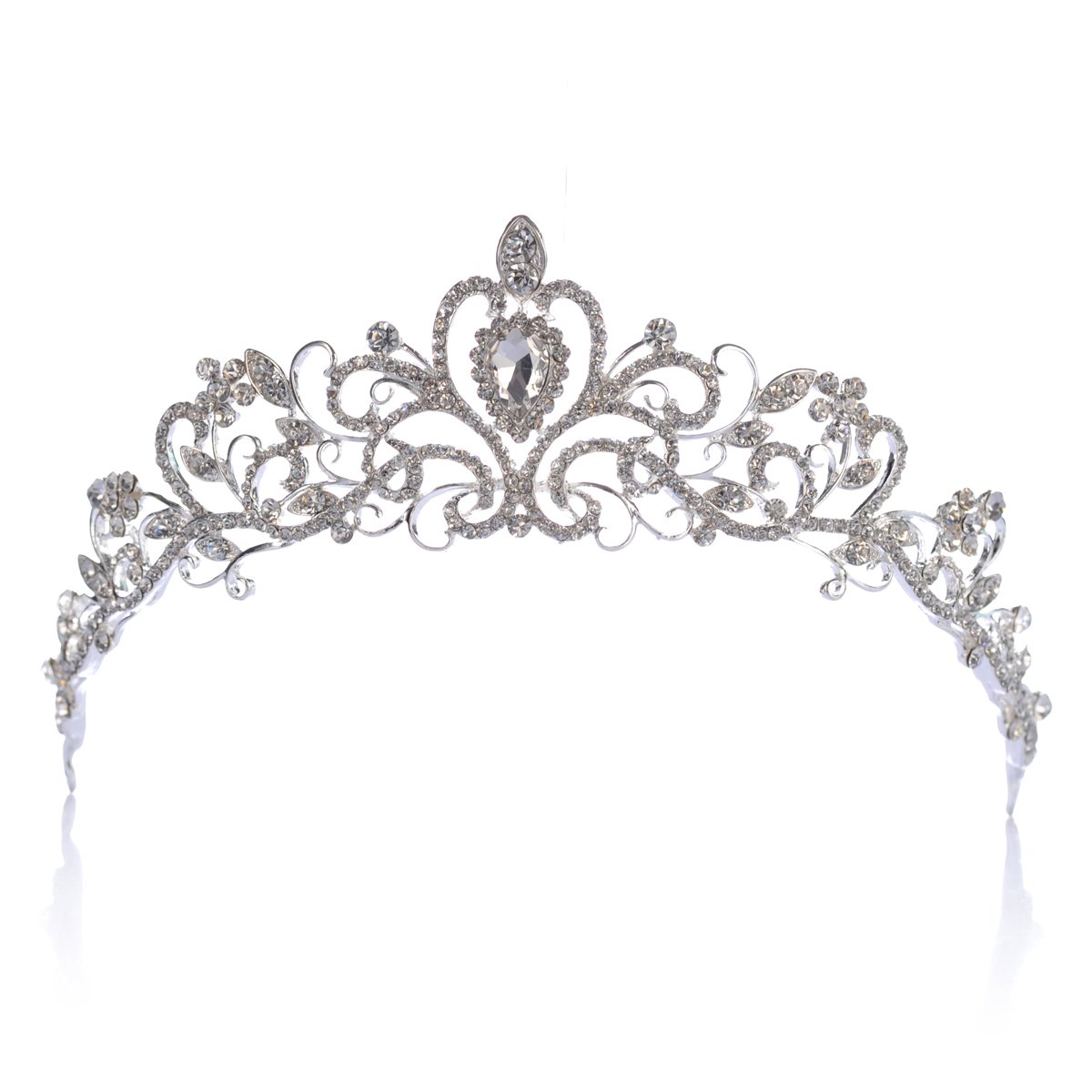 Topwedding Rhinestones Wedding Crown Crystal Bridal Tiara