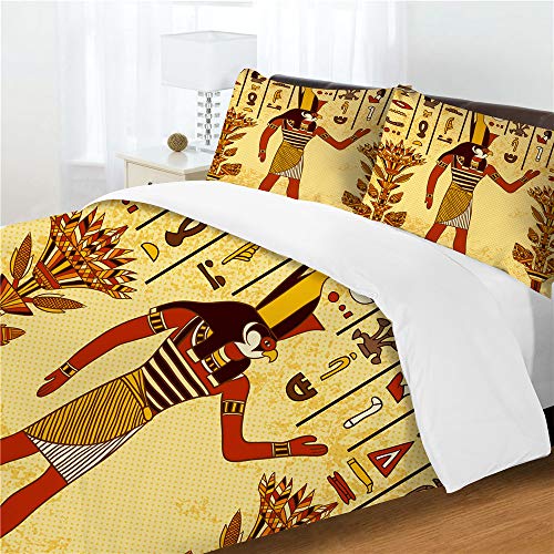Parure de lit 2 personnes 140x200cm Chickwing avec drap de lit et housse de couette microfibre