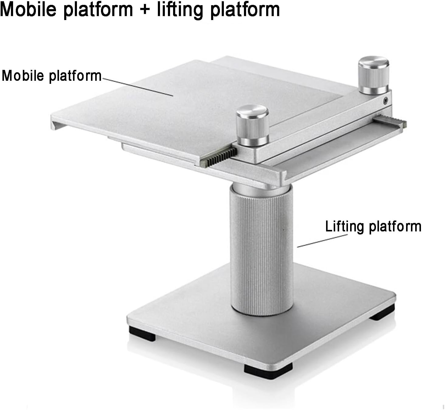 TYH Platina Portaobjetos Versátil para Microscopio, Platina Móvil para Microscopio con Soporte Vertical - Mesa Deslizante Xy, Recorrido De 40 Mm para Fotografía Y Examen Macro/Micro