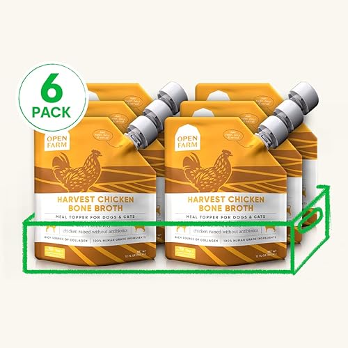 Miniatura 4 de Open Farm Caldo de hueso, adorno de comida para perros y gatos con carne de origen responsable y superalimentos sin sabores artificiales ni