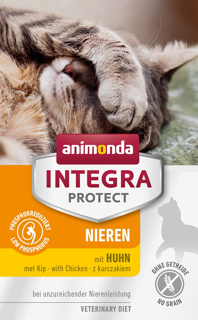 INTEGRA PROTECT karma dla kotów mokra renal (nerki), kura (6 x 100 g), zalecana przez weterynarza w przypadku niewydolności nerek, karma uzupełniająca opracowana przez weterynarzy dla dorosłych kotów