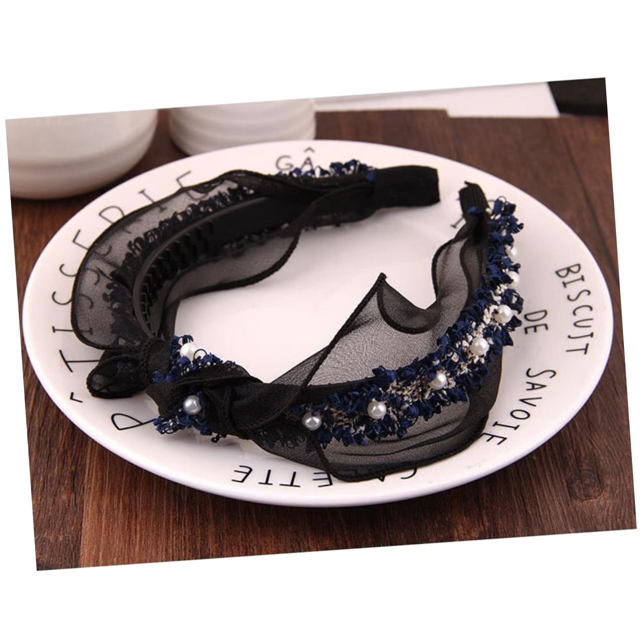 Beaupretty 9piezas Diademas De Encaje Simple Bandas Anchas Para Fiestas y Cosplay Accesorios De Cabello Para Eventos Especiales