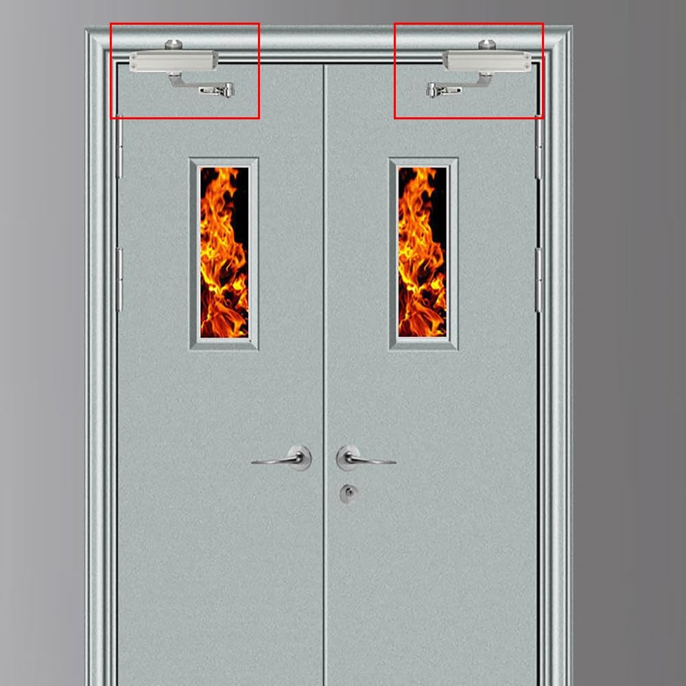 Door Closer Automatic Adjustable Spring Hydraulic Door Closer Heavy Duty Auto Closer for Residential and Commercial Doors