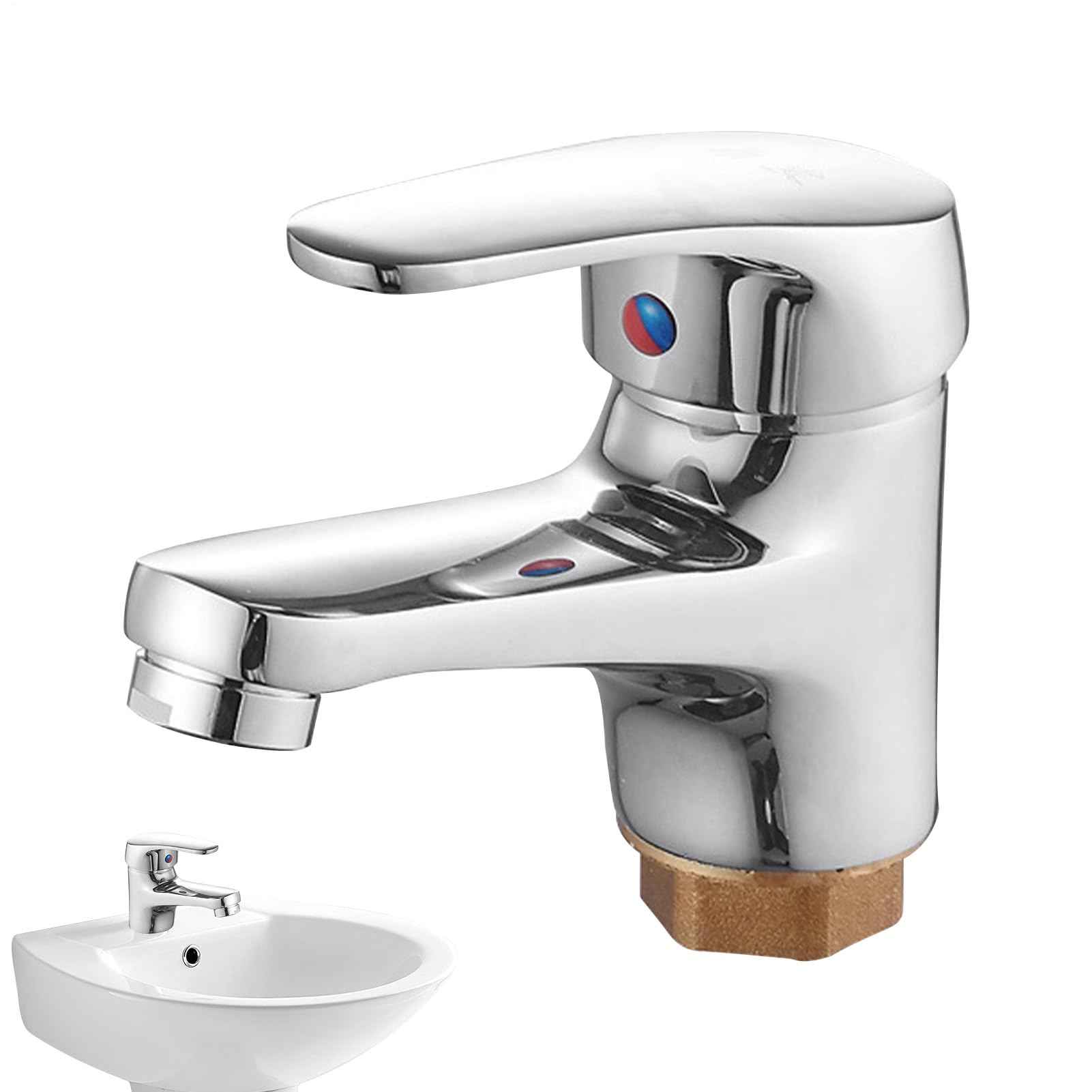 Robinet de salle de bain mitigeur monocommande pour évier de camping-car et maison