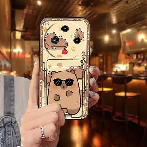 Phone Case Compatible with ZTE Nubia Focus2 5G, Design Shockproof Anti-dust Cartoon Card slot Graffiti protective Cute Full wrap