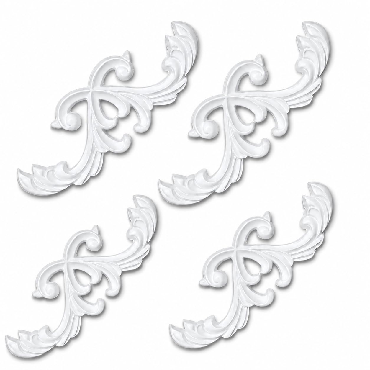 Molduras de pared esquineras de PU de 12cmx12cm, ideales para crear marcos de pared perfectos