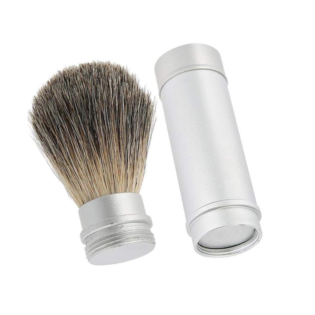 IWOWHERO 1pc Shave Brush Barber Shaving Brush for Men Dense Hair and Aluminum Handle Hair Cleansing Brush