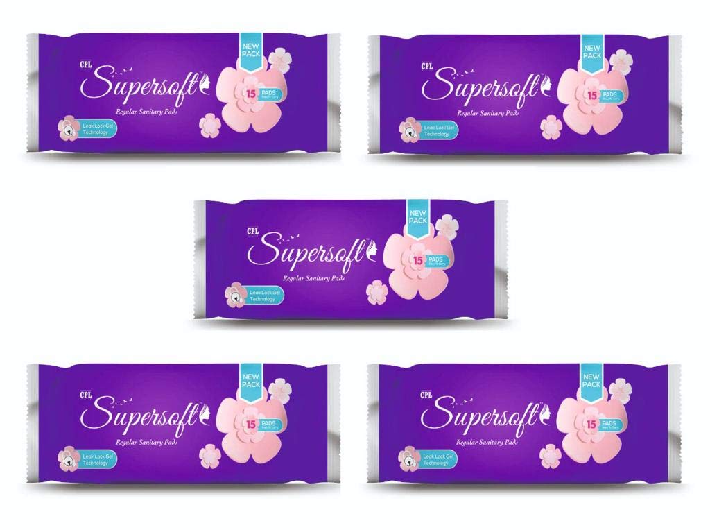 CPLSUPERSOFT Maxi Regular Sanitary Pads | 100% Cotton Rash Free | Medium Flow to Heavy Flow | 75 Pads (B08SWRXSYB) Amazon Price History, Amazon Price Tracker